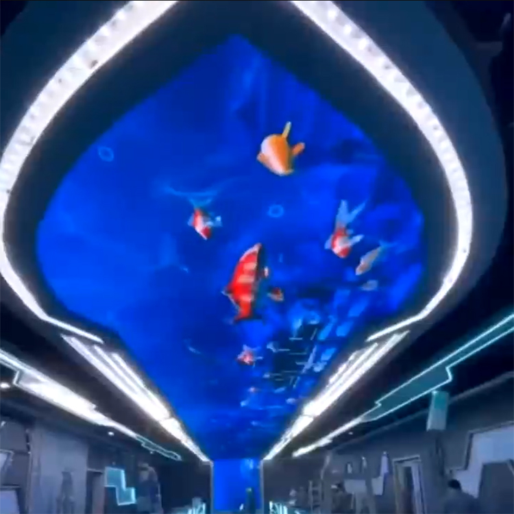 童話魔幻海底生物展覽游魚特效LED天花板顯示屏
